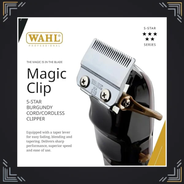 Peluquera Profesional Magic Clip V9000 Vinotinto · Cable 230 cm