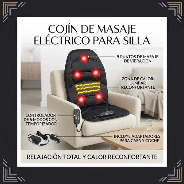 Asiento Cojín Masajeador Asiento Cojín Masajeador