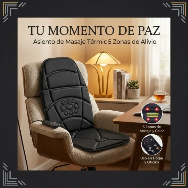 massageseat4 Asiento Cojín Masajeador Eléctrico